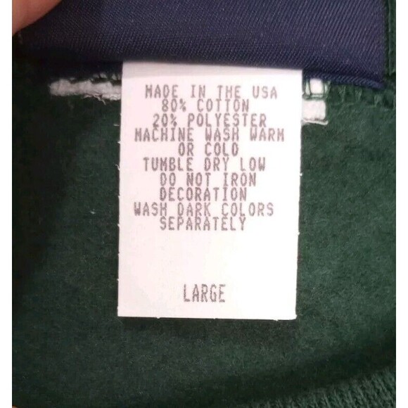 Vintage Outsiders Disabled American Veteran Large Green Sweatshirt Embro… - Picture 5 of 6